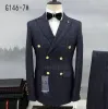 Suits 2023 New Suit Men's Double Breasted Business Professional Formal Suit Korean Version Slim Groomsman Bridegroom Wedding Dress