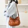 Bolsos de hombro Moda Cuero suave Mujeres Bolsos de lujo Bolso Diseñador Crossbody para 2024 Messenger