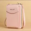 Saco das mulheres do telefone móvel universal para apple/lg crossbody sacos de ombro pu bolsa de luxo dos desenhos animados impressão carteira organizador