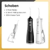 Oral Irrigators Shoben Portable Oral Irrigator USB Laddningsfat Dental Sink 300 ml Vattentank IPX7 Vattentät tandrensare J240318