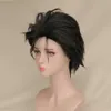 Parrucche sintetiche Parrucca corta per cosplay Uomo Maschio Nero Parrucche sintetiche per capelli in fibra ad alta temperatura al 100% 240328 240327