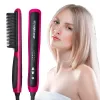 Irons Professional Hot Comb Electric Hair Straightener Beard Brush Smoothing Ceramic Hair Iron Heating Comb Straightening Styling Tool