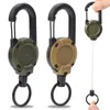 Keychains 1/2pcs Retractable Carabiner Multitool Survival Climbing Equipment Buckles Outdoor Heavy Duty Multiple ID Reel Tools