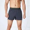 Lu Align Align Lu Lemon Sports Men Marathon Running Fiess Outdoors Training Fashion Quick-drying Leisure Loose Gym Workout Shorts 2024 Gy