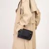 Petit sac carré en cuir véritable texturé pour femme, bandoulière simple, haut de gamme et exquis, modèle de remplacement plat pour téléphone portable