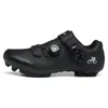 Cykelskor utomhus sneakers mtb män kvinnor mountain road cykel non-halp cleats tränare svart motocross racing man