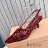 Women's sandals tapered heels leather shoes women's luxury designers high heels dresses party wedding and evening shoes