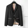 Designer Western Wear Mens Blazers Designer Fall Luxury Coat Slim Fit plaid geometric patchwork coat mens dress suit M-3XL