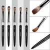 100% Pure Kolinsky Acrylic Nail Brush 1st Black UV Gel Polish Art Extension Builder Pen Ritning 240311