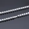 Hurtownia 6 mm mrożona biały diament CZ Bransoletka tenisowa łańcuch szyjki bioder biżuterii dla mężczyzn kobiety