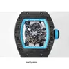 Richa Milles Rm055 Automatisches mechanisches Uhrwerk, Saphirspiegel, importiertes Gummiband, Faltschließe, Größe 50 x 40 mm, MD16