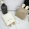 Schoudertassen Mode Kleine Crossbody Voor Vrouwen 2024 Mini Canvas Schattig Oor R Tas Meisje Bolsas Dames Telefoon Portemonnee