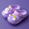 Antislip-sandalen voor baby's Tuinstrandslippers Kinderen Zomer Cartoon Grotgat Zachte zolen Sneldrogende schoenen 240313