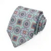 Cravate de styliste pour hommes, costume d'affaires britannique à la mode et polyvalent, sergé imprimé, motif de fleurs de cajou, Ygkx