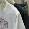 Mały niszowy wzór jagnięce wydrukowany okrągła szyja luźna i wszechstronna t-shirt z krótkim rękawem