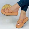 Sandales d'été à semelles épaisses pour femmes, personnalité, Style européen et américain, grand 43, plateforme de conception exclusive de styliste