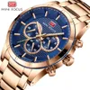 MINI FOCUS Grand Business True Three Eyes Timing Night Glow Orologio da uomo alla moda impermeabile 0170G