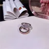 schroefcarter ringen spijkerbrede smalle volle hemelster titanium stalen ring dames mode roestvrij roségoud g4qg