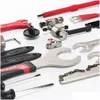 Outils Bikehand Vélo 18 en 1 Boîte à outils Service de maintenance professionnelle Kit d'outils VTT Vélo de route MTI-Fonction Réparation Yc-728 221025 Drop Dhvof