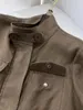 Женские куртки Куртка-пальто Модная индивидуальная повседневная удобная универсальная осень 2024 г. и зима 1104