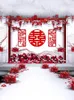 Decorazione per feste Ciao parola Porta di nozze Camera e layout Forniture Net Celebrity Jiayin Xiaozhu Adesivi Idee