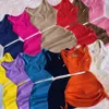 329 designerska sukienka letnia kobiety żebrowane stroje seksowne top zbiornika bez rękawów i mini dwuczęściowe zestawy bodycon garnitury street noszenie wbudka