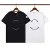 2024 mens basic t shirt womens designer double embroidered badge tshirts men s graphic tees summer tshirt