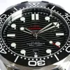 VS Motre Be Luxe Luxusuhr Herrenuhren 42 mm 8800 integriertes Uhrwerk Stahluhren Weißer Emaille-Ring Kautschukarmband Saphirglas 300 m wasserdicht