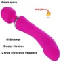 12 vitesses vibrateurs pour femmes Clitoris baguette magique G Spot Dualhead gode vibrateur jouets sexuels pour femme Vibrador Mujer jouets pour adultes Y194175959