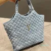 Sacos de grife diamante bolsa feminina grande logotipo sacola de couro simples e generoso ombro mensageiro saco de compras com carteira