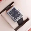 Nuevo Reverso Classic Medium Thin 2548520 Reloj automático para hombre Caja de acero Esfera blanca Cuero 8 colores Relojes Puretime E52a12077