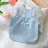 Vêtements pour chiens Vêtements pour animaux de compagnie Dentelle Volant Manches Gilet pour chiens Vêtements Chat Petit Mignon Mince Printemps Été Mode Fille Yorkshire Accessoires