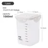 Storage Bottles Transparent Food Button-style Moisture-proof Scale Food-grade Container Sealed Canister