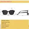 Sunglasses DOHOHDO Transparent Frame Square For Women Fashion Men Sun Glasses Vintage Trending Eyewear Shades UV400