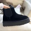 Platforma Neumel Zip BOOT Classic Chelsea Boot Mini Snow Boots Ultra Dealworld Women Australia Australian Tazz Tazman Winter Warm Fur ROZMIAR 35-42