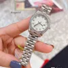 Les femmes en or de luxe regardent la marque de bracelet de 28 mm de créateurs de 28 mm de bracelet Diamond Lady Montres pour les femmes de la fête des mères de Noël de la Saint-Valentin