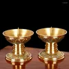 Candle Holders 2PCS Vintage Brass Candlestick European For Wedding Party Decor Mini Retro Stick Stand