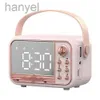 Portable Speakers HIFI Wireless Portable Retro -compatible Speaker Alarm Clock Aux Stereo USB Loud Home Decor Aesthetic Gift 24318