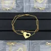 Klassieke designer bedelarmband geometrische heren sieraden armbanden vintage vergulde gouden kettingen trendy armband huwelijksverjaardag cadeau minimalistische zh186 E4