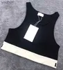 Kadınlar bluz gömlekleri tasarımcı kadın tank üstleri tişörtler yaz kadın üstleri tees üst nakış seksi kapalı omuz siyah gündelik kolsuz 240318