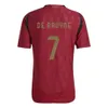 24 25 Soccer Jerseys Belgium de Bruyne Lukaku Trossard 2024 Euro Cup National Team voetbalshirt 2024 2025 Men Kids Kit Home weg Tielemans Bakayoko Carrasco