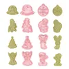 Formy do pieczenia świąteczne pleśń ciastka | 8pcs Cookie Stampers Form For Party Materiend 3D Mini DIY Cake