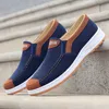 HBP Non-Brand fabbrica scarpe di stoffa casual economiche appartamenti sneakers casual da uomo Scarpe slip on di tela