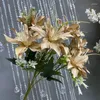 Decorative Flowers Artificial Plants Botswana Aquatic Lily Bouquet Home Garden Decorate