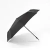 Umbrellas Luxury Inverted Ladies Umbrella Windproof Black Coating Fashion Unique Portable Sun Rain Travel