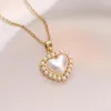 Pendant Necklaces Elegant Stainless Steel Chain Classic Heart Necklace For Women Lady Vintage Jewelry Daily Party Accessories Gifts