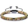 Strand XSM Bracelet de perles en pierre naturelle cristal de guérison réglable à la main corde tressée gemmes bracelets pour hommes femmes soulagement de l'anxiété