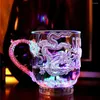 Tasses LED Flash magique couleur changeante Dragon tasse eau activée lumière bière café lait thé vin whisky tasse cadeau de voyage