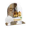 Décoration de fête DIY Ramadan compte à rebours calendrier cadeaux acrylique miroir numéro islamique Mubarak remplacement décor Base de avec J0D7