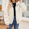 Women's Jackets Lightweight Fleece Full Zip Clothe Long Teddy Down Coat Winter Warm Puffy Fluffy Sleeve